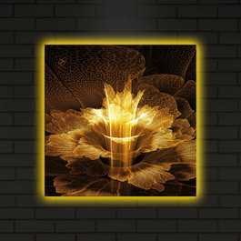Wallity Lienzo Decorativo Iluminado con Led 40x40 cm Multicolor